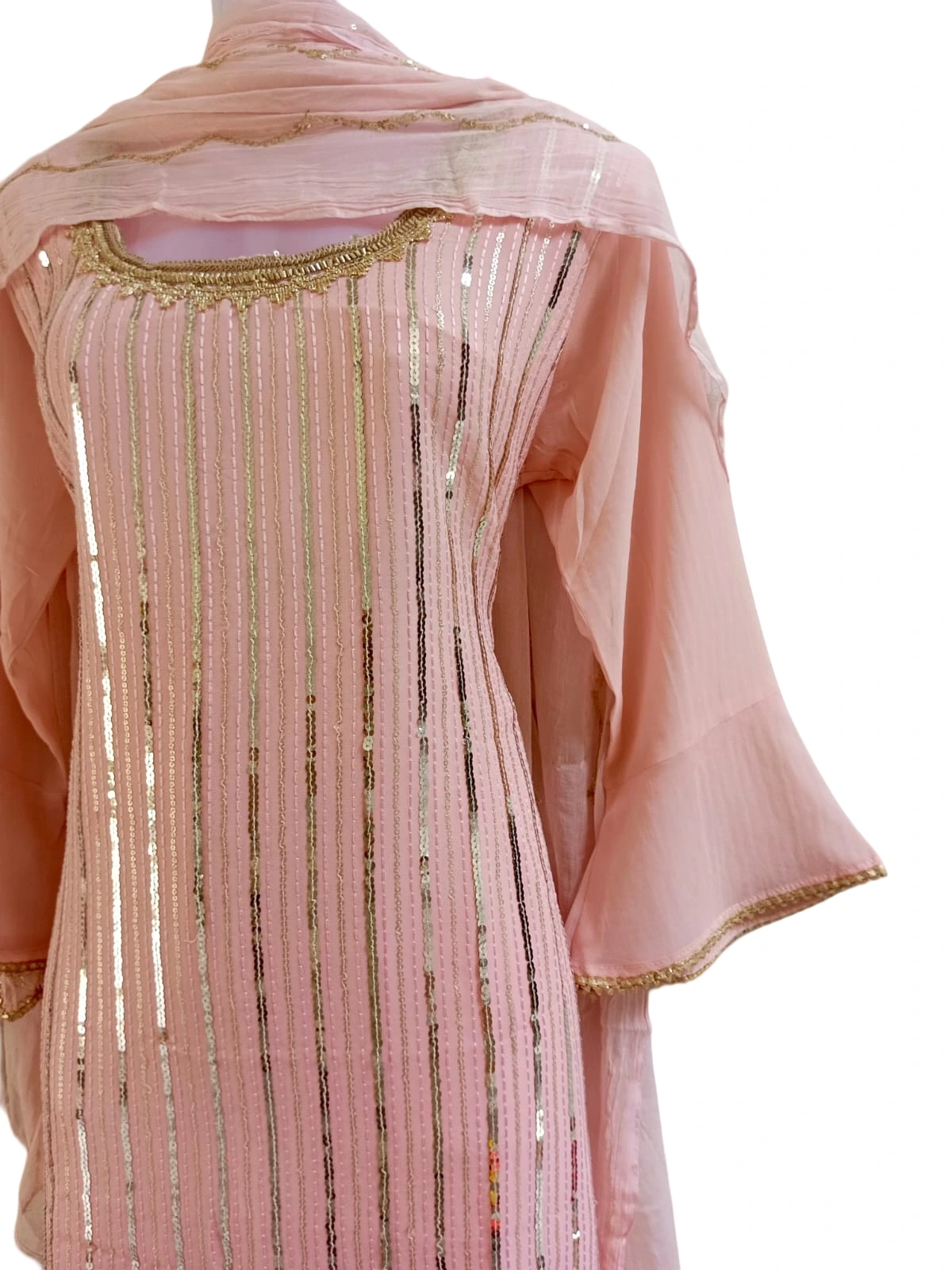 fancy sharara suit with dupatta size XL code no 111