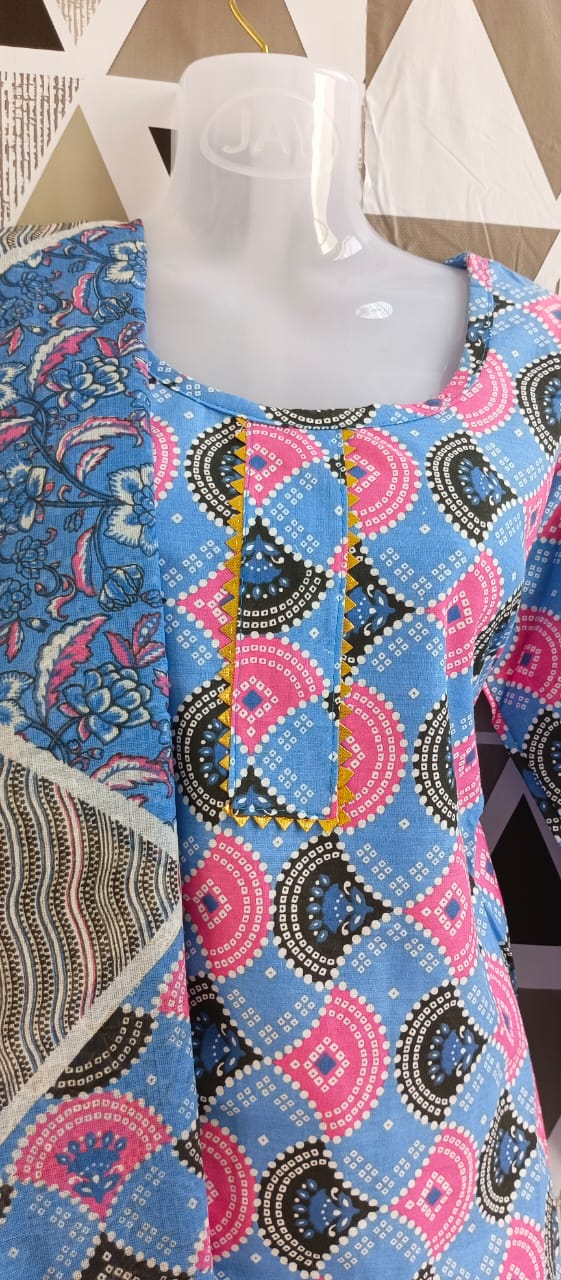 Fancy pant plazo suit with dupatta size 2XL code no 106