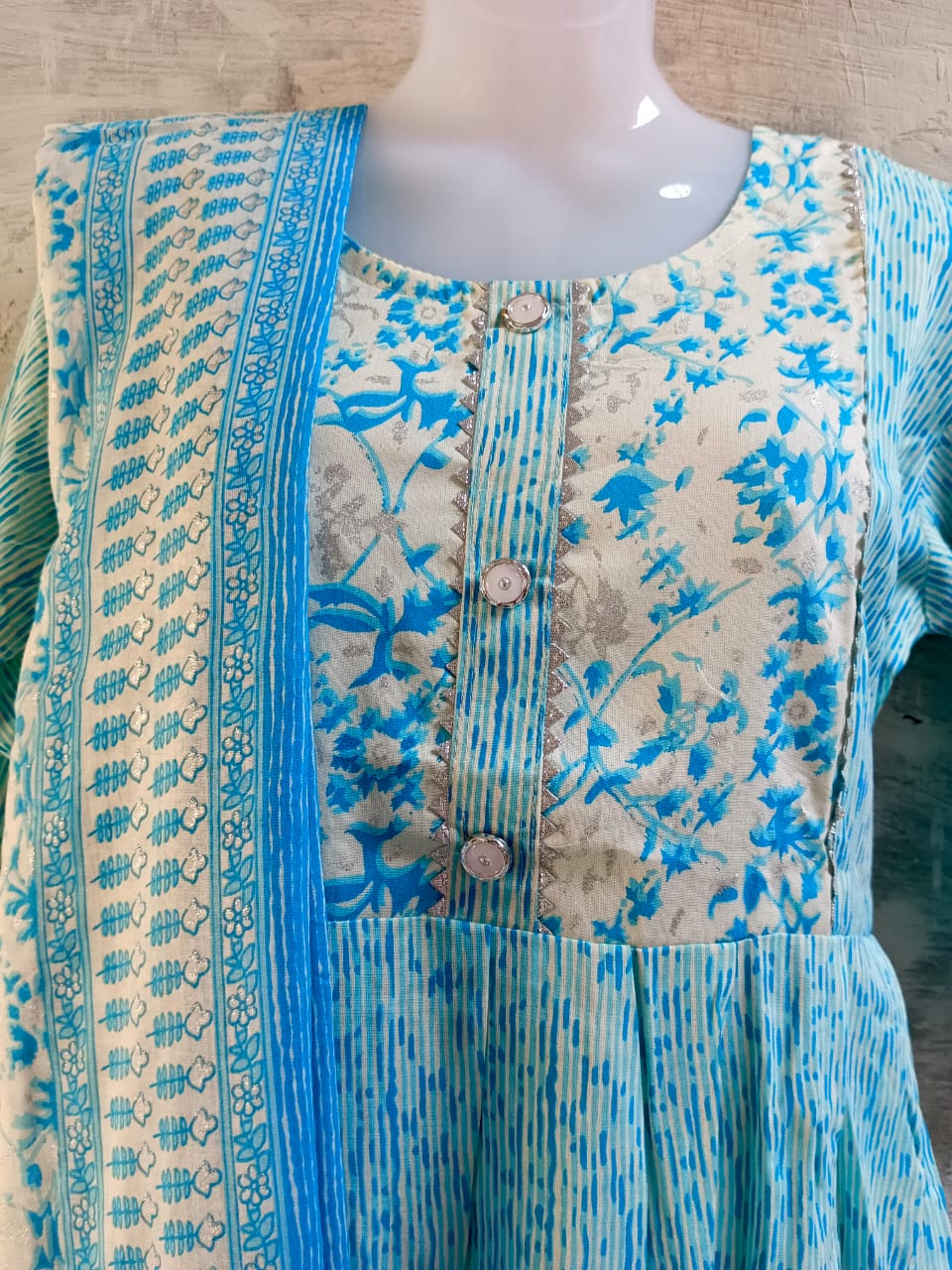 fancy nyra cut suit with dupatta size XL code no 104B