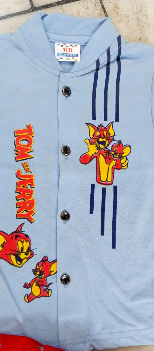 TOM AND JERRY SUIT FOR 1 TO 2 YEARS CHILD SIZE NO 20 CODE NO 222
