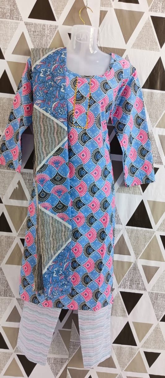 Fancy pant plazo suit with dupatta size 2XL code no 106