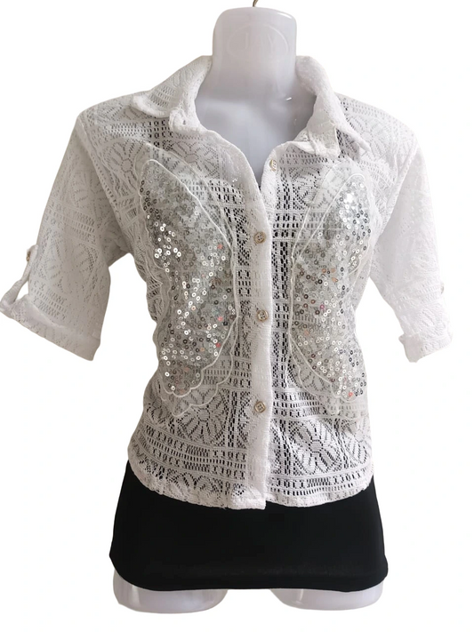 Fancy top for girls with inner  Size L Code 101B